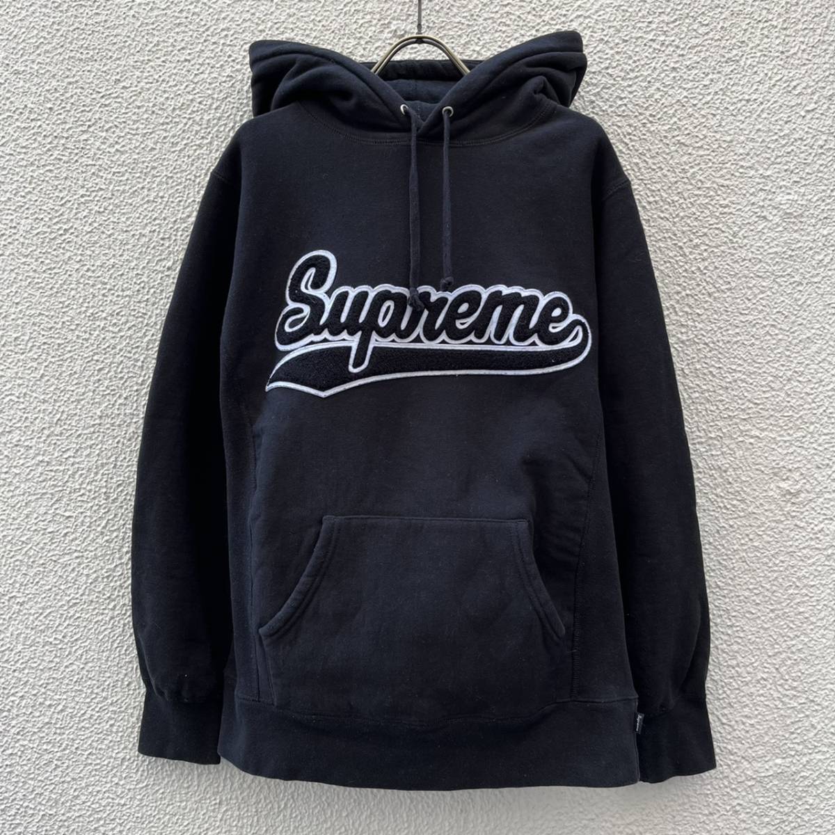 Supreme シュプリーム Sサイズ プルオーバー ロゴ パーカー フーディ ブラック