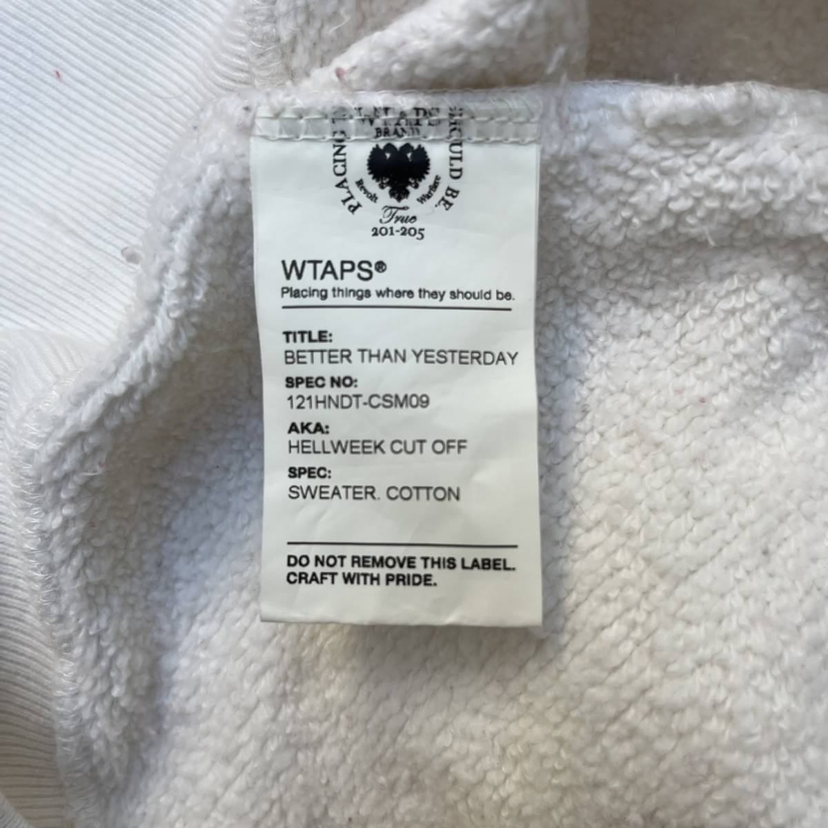 WTAPS ダブルタップス サイズ1 フットボールシャツ ナンバリング 七分袖 シャツ