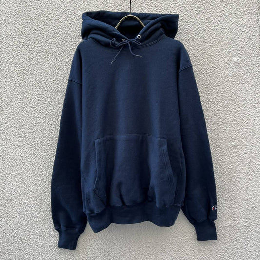 新品 FRANK フランク × CHAMPION チャンピオン Mサイズ ロゴ パーカー フーディ ネイビー