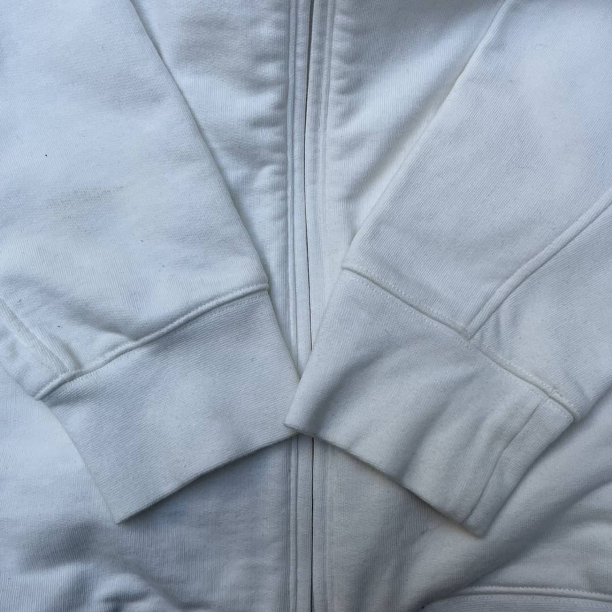 Y-3 ワイスリー × adidas アディダス XLサイズ ジップアップ パーカー フーディ ホワイト バックプリント