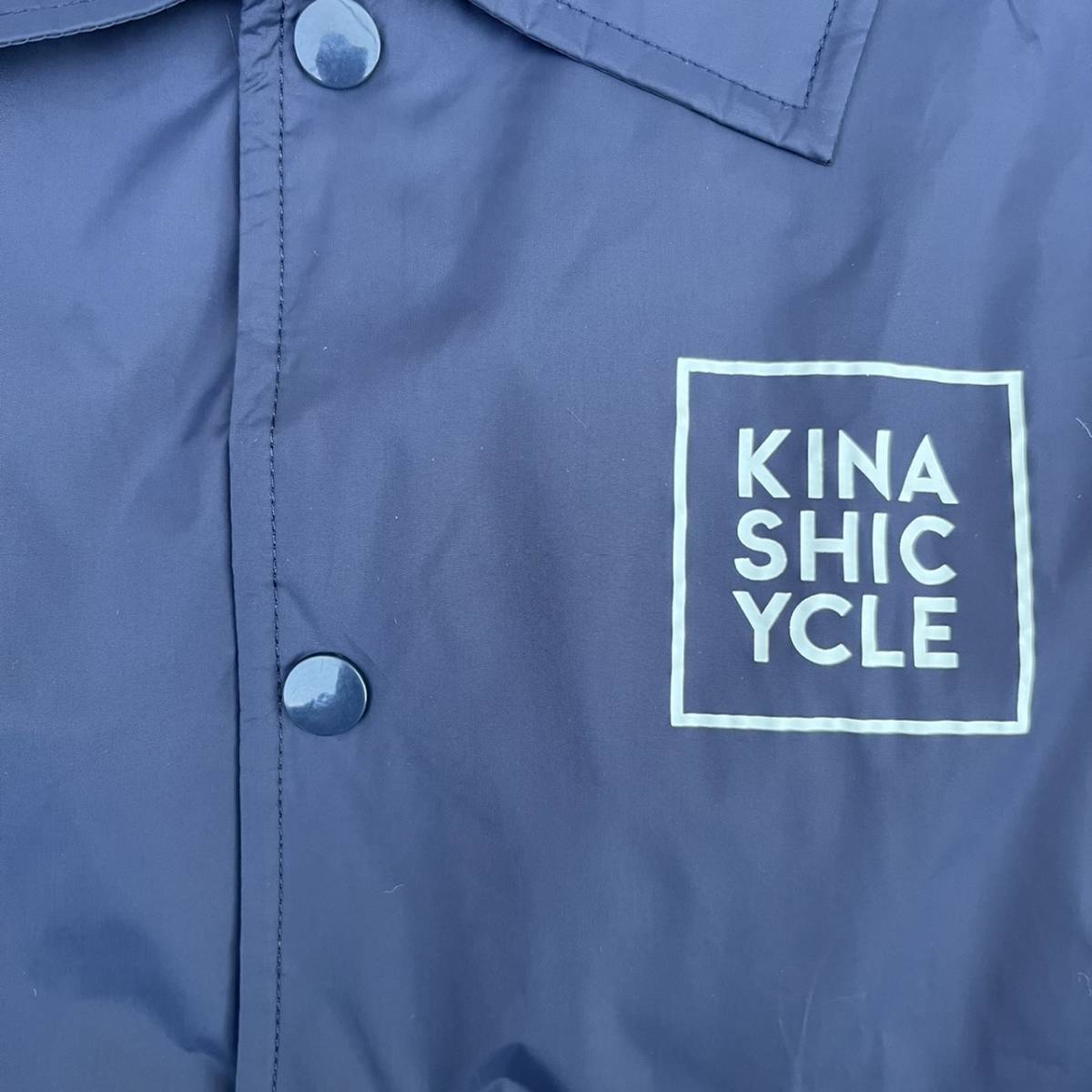 KINASHI CYCLE 木梨サイクル Mサイズ ロングコーチジャケット ネイビー とんねるず 木梨憲武