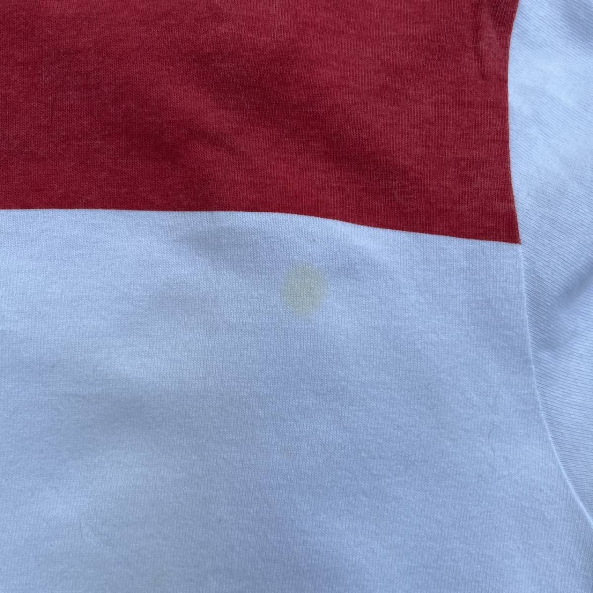 the POOL aoyama ザプールアオヤマ Mサイズ フットボールシャツ Tシャツ 五分丈 レッド 藤原ヒロシ