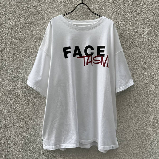 FACETASM ファセッタズム サイズ00 Tシャツ ビックシルエット ワイドシルエット ロゴ ホワイト フリーサイズ