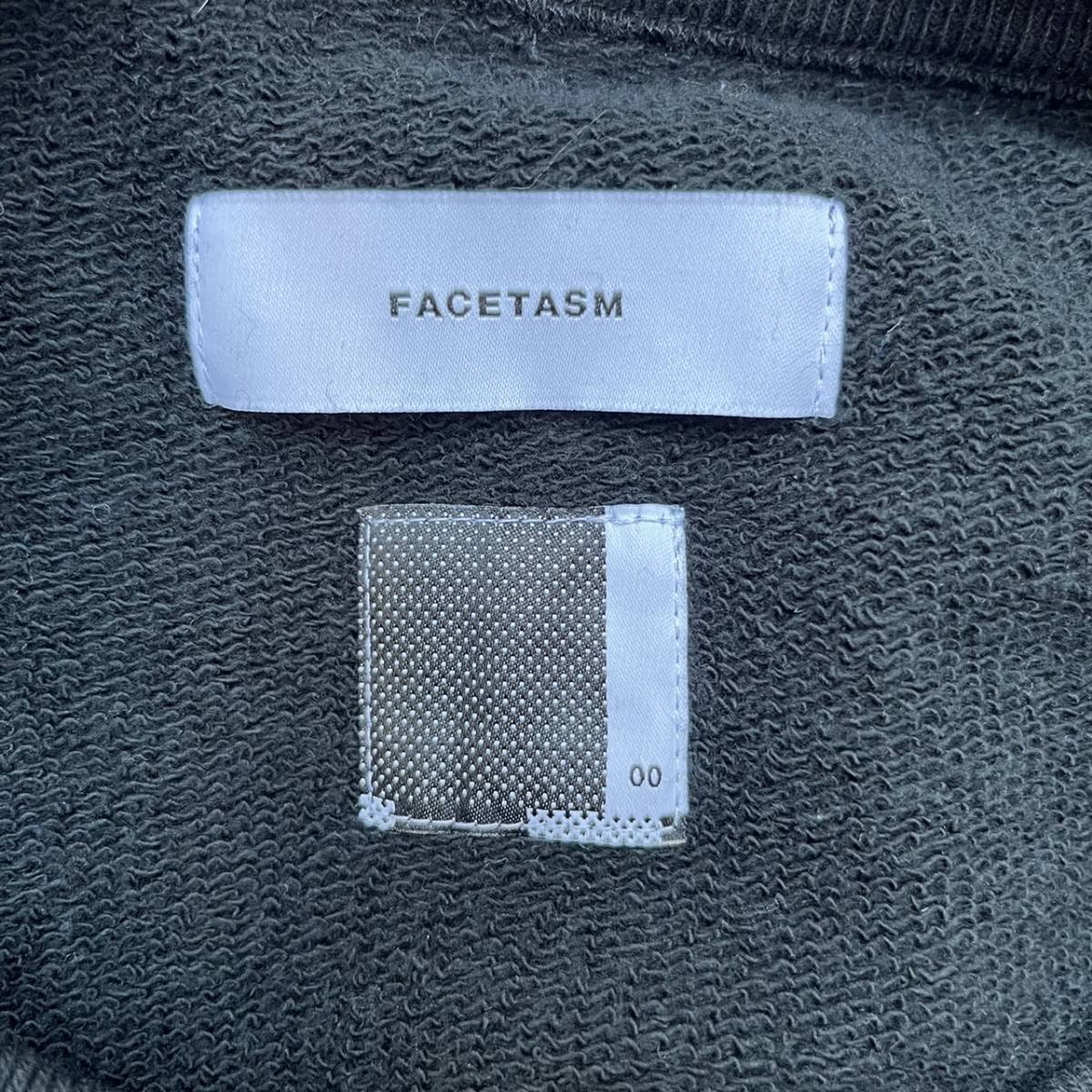 新品 FACETASM ファセッタズム サイズ00 トレーナー ビックシルエット イーグル ブラック フリーサイズ