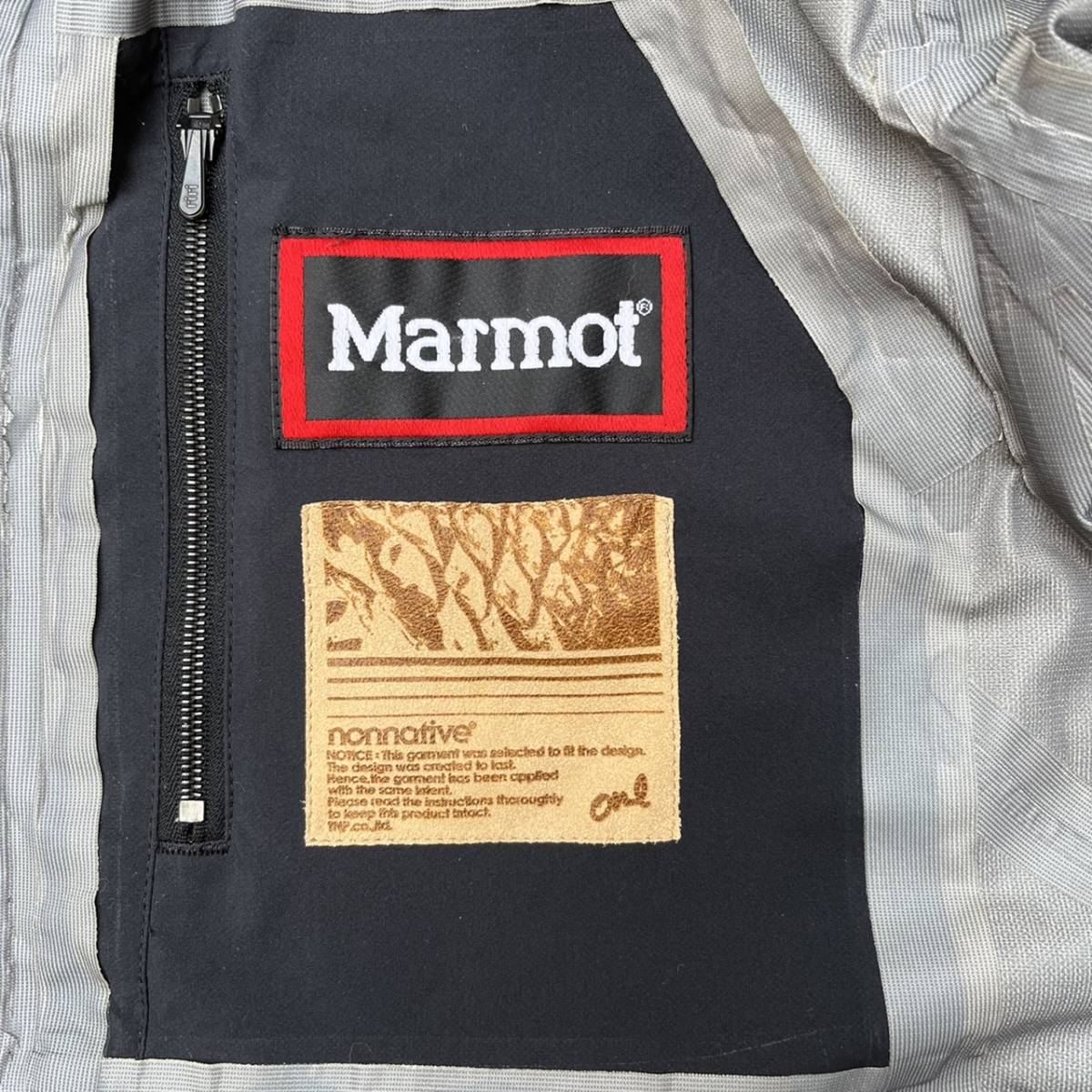 nonnative ノンネイティブ × marmot マーモット マウンテンパーカー ウインドブレーカー ブラック