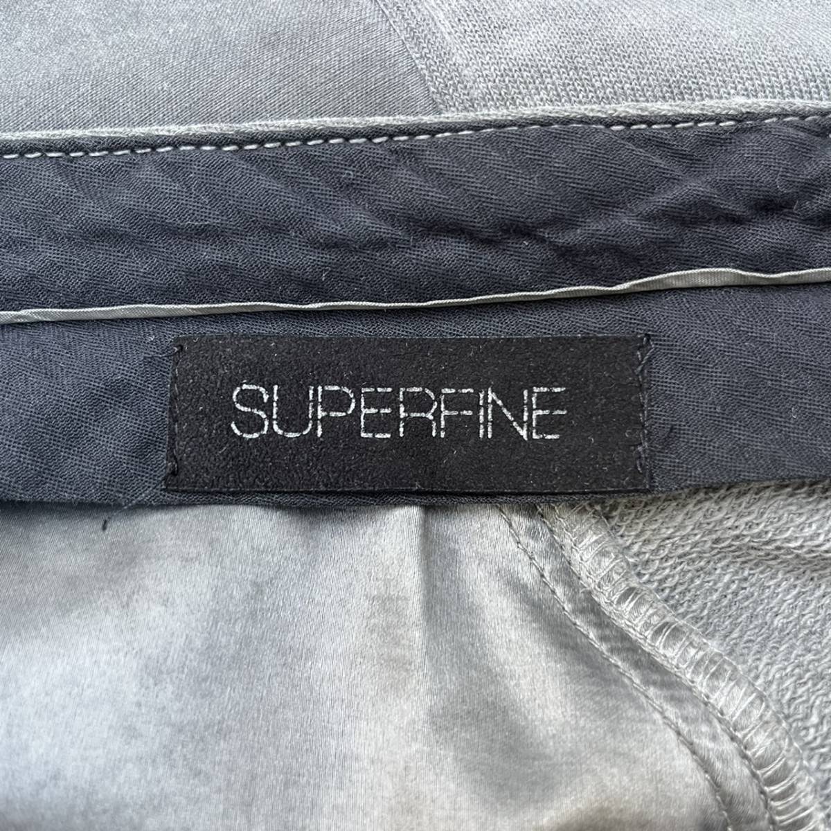 Superfine スーパーファイン XXLサイズ コットンパンツ イージーパンツ グレー