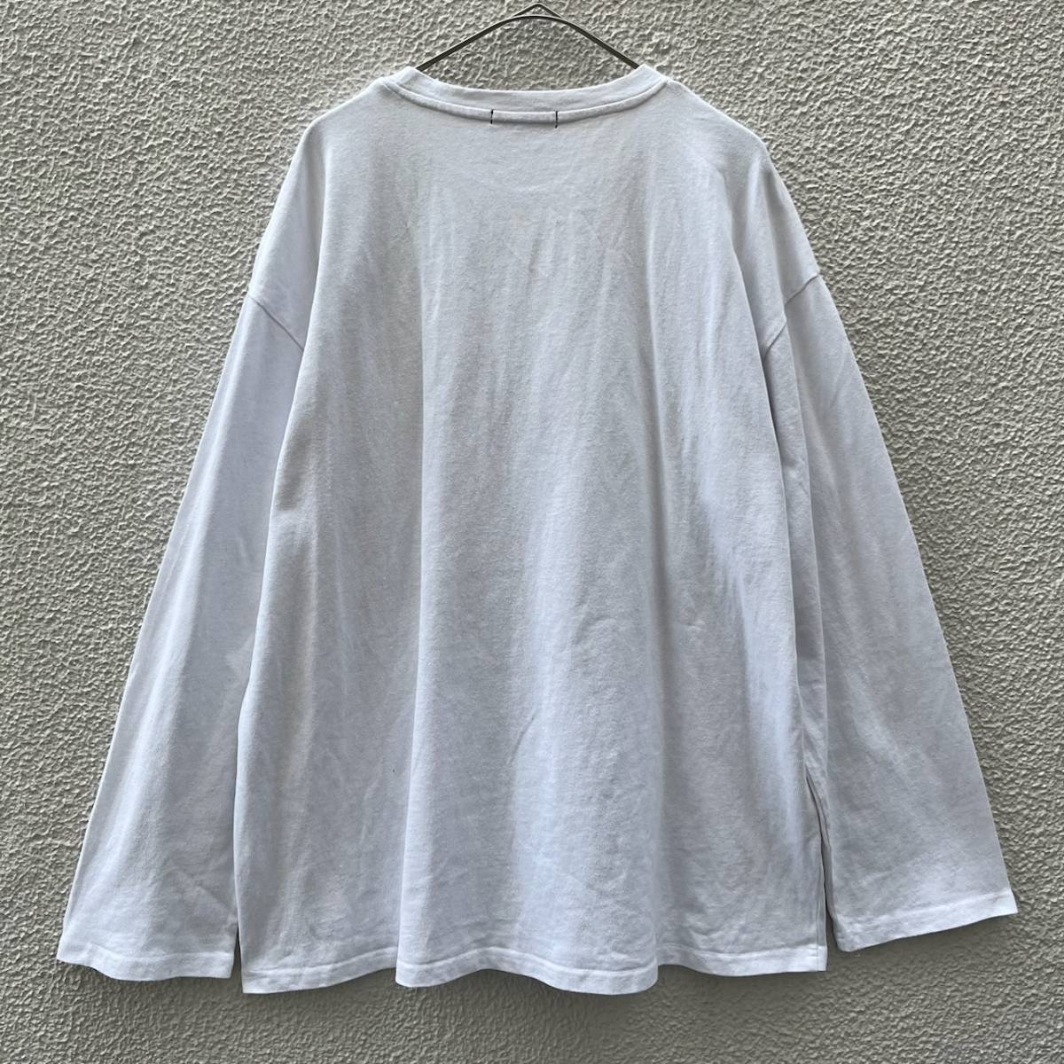 A’gem エージャム フリーサイズ ロングスリーブTシャツ プリント ホワイト