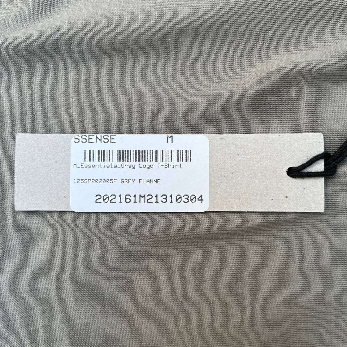 新品 FOG Fear Of God Essentials フィアオブゴッド エッセンシャルズ Mサイズ LOGO Tシャツ CHARCOAL チャコール