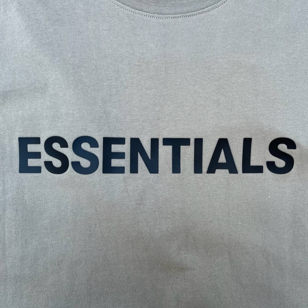 新品 FOG Fear Of God Essentials フィアオブゴッド エッセンシャルズ Lサイズ LOGO Tシャツ CHARCOAL チャコール
