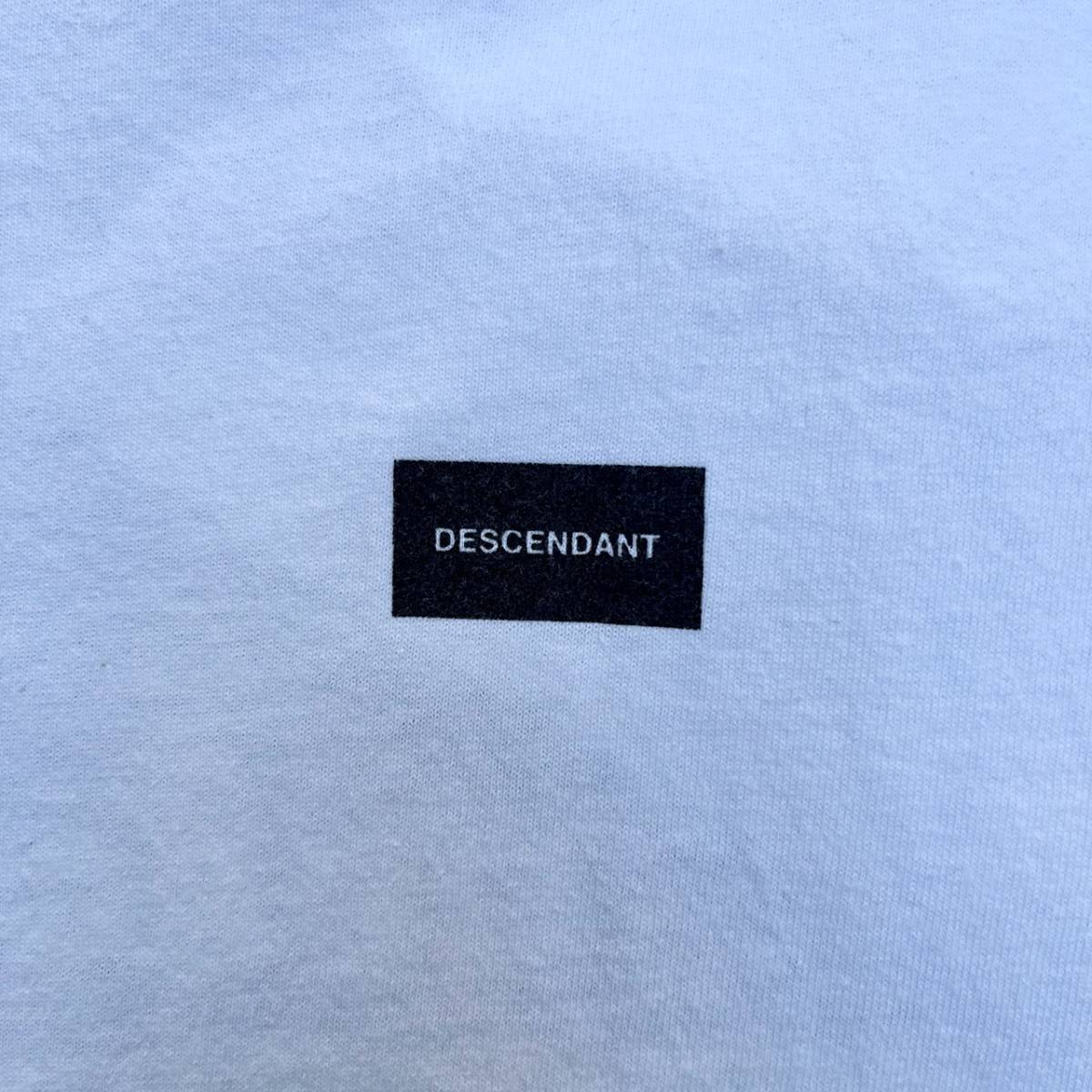 未使用品 DESCENDANTS ディセンダント サイズ2 ボックスロゴ Tシャツ ホワイト