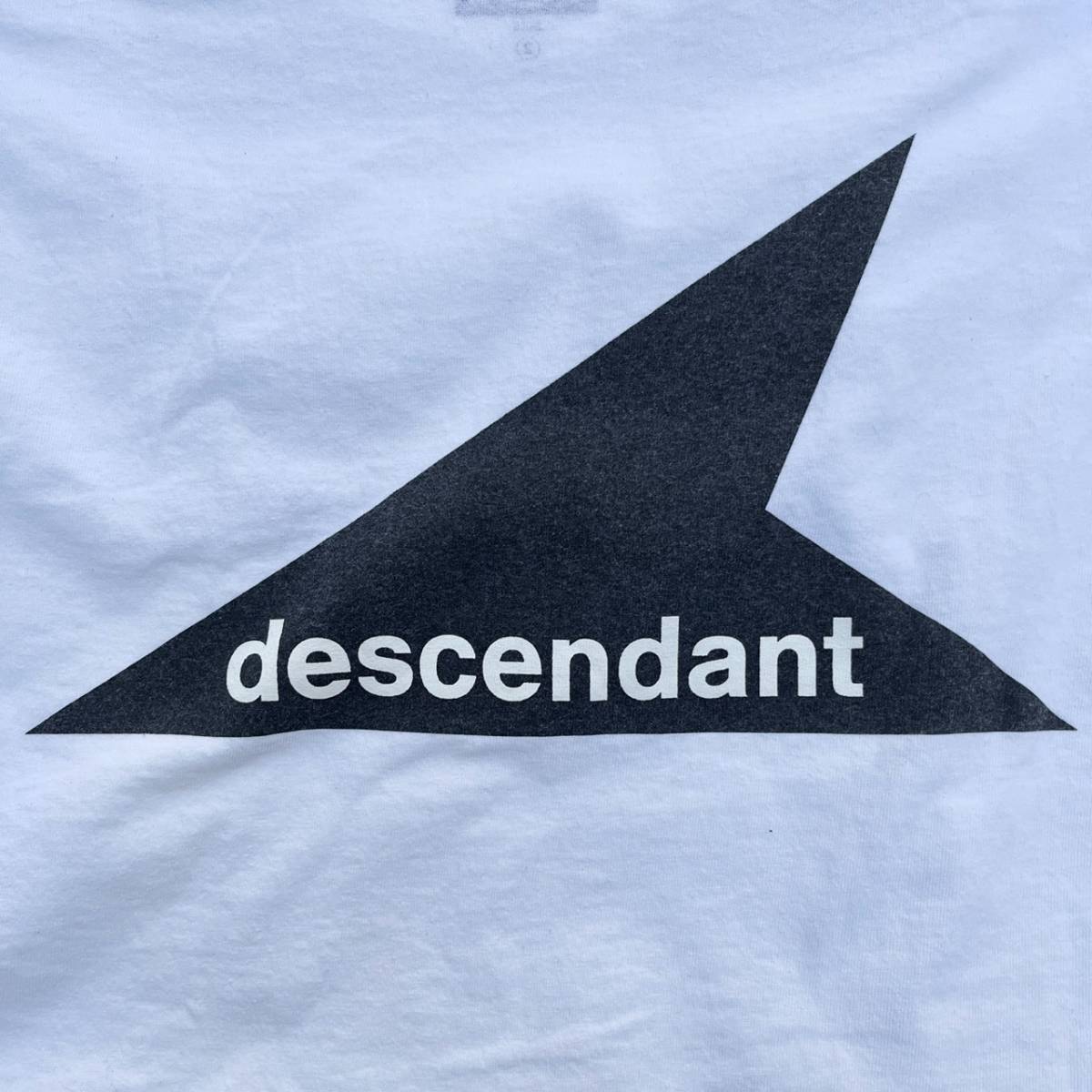 未使用品 DESCENDANTS ディセンダント サイズ2 ボックスロゴ Tシャツ ホワイト