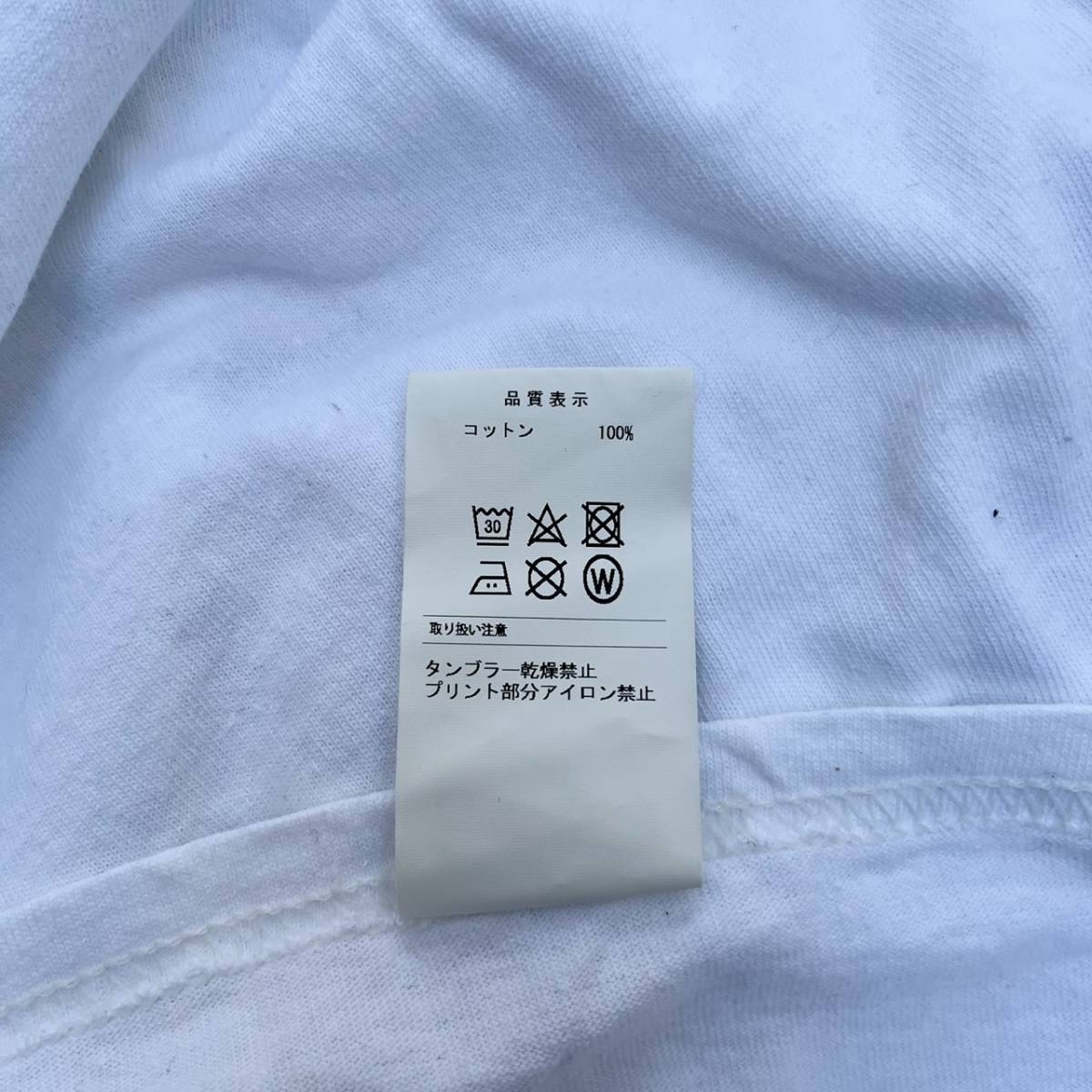 未使用品 DESCENDANTS ディセンダント サイズ2 ボックスロゴ Tシャツ ホワイト