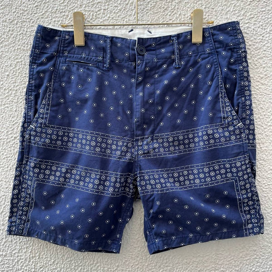 BEDWIN & THE HEARTBREAKERS ベドウィンハートブレイカーズ サイズ1 ペイズリー ショーツ 4L セットアップ ネイビー