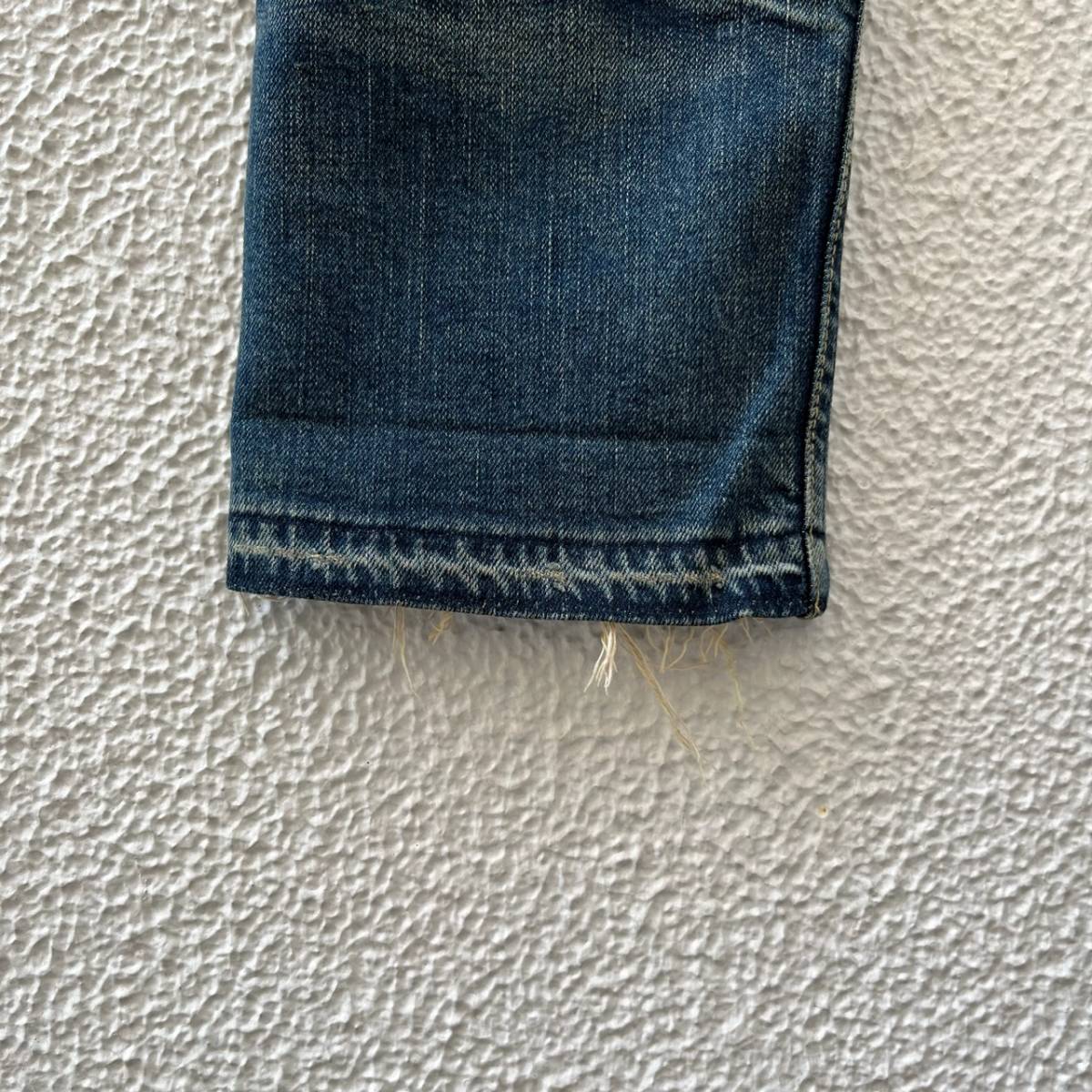 Sanca サンカ サイズ2 7分丈 クロップドパンツ デニムパンツ ボタンフライ