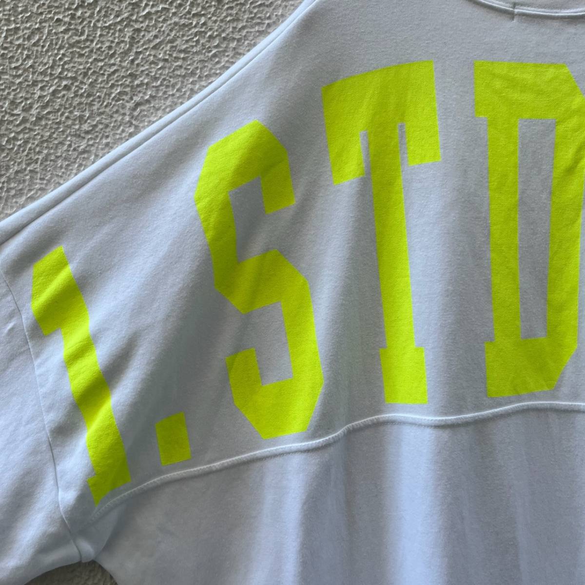 .KOM ドットコム フリーサイズ ビックシルエット Tシャツ ワイドシルエット プリント ホワイト