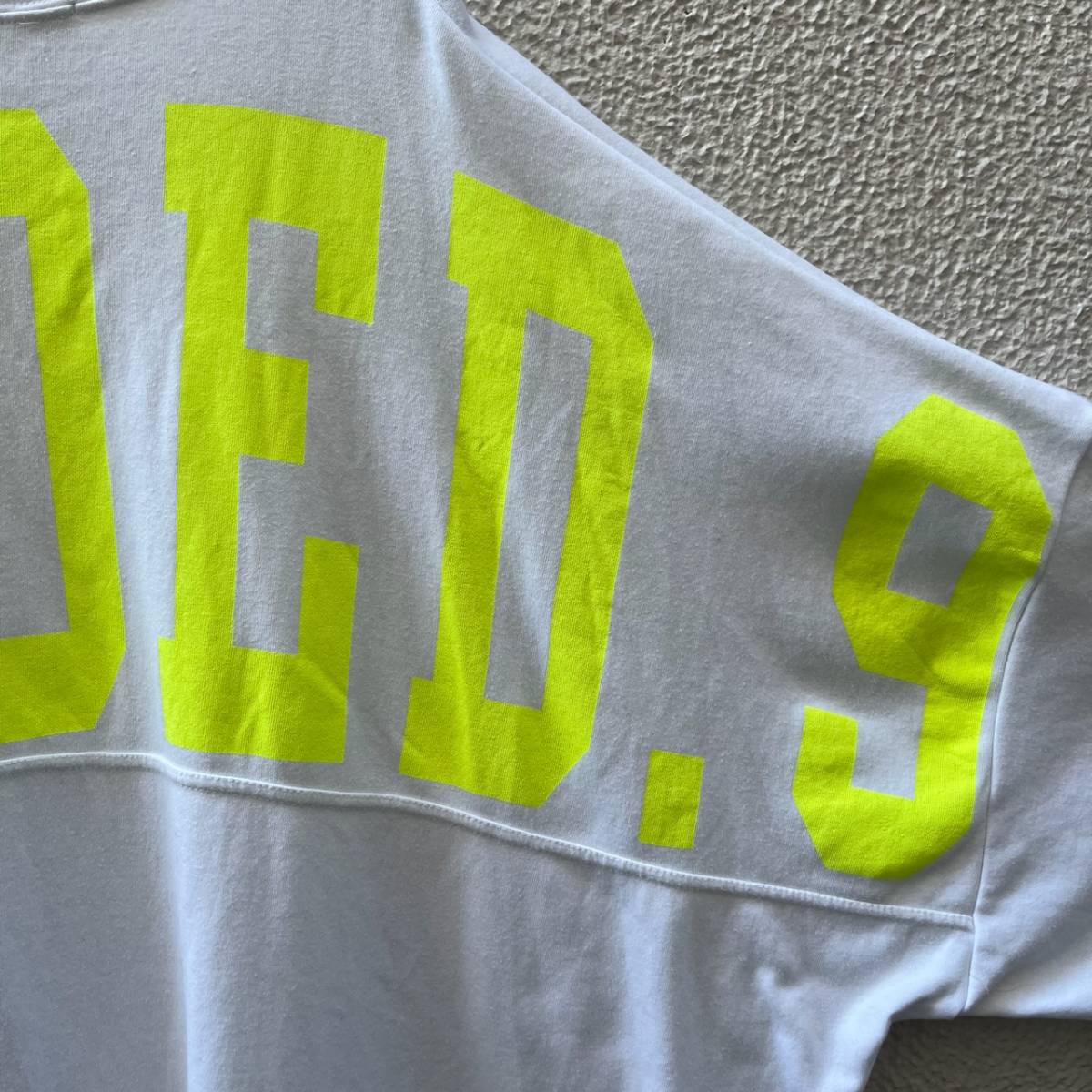 .KOM ドットコム フリーサイズ ビックシルエット Tシャツ ワイドシルエット プリント ホワイト