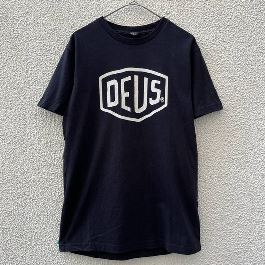 Deus Ex Machina デウスエクスマキナ Mサイズ ロゴ Tシャツ プリント ブラック