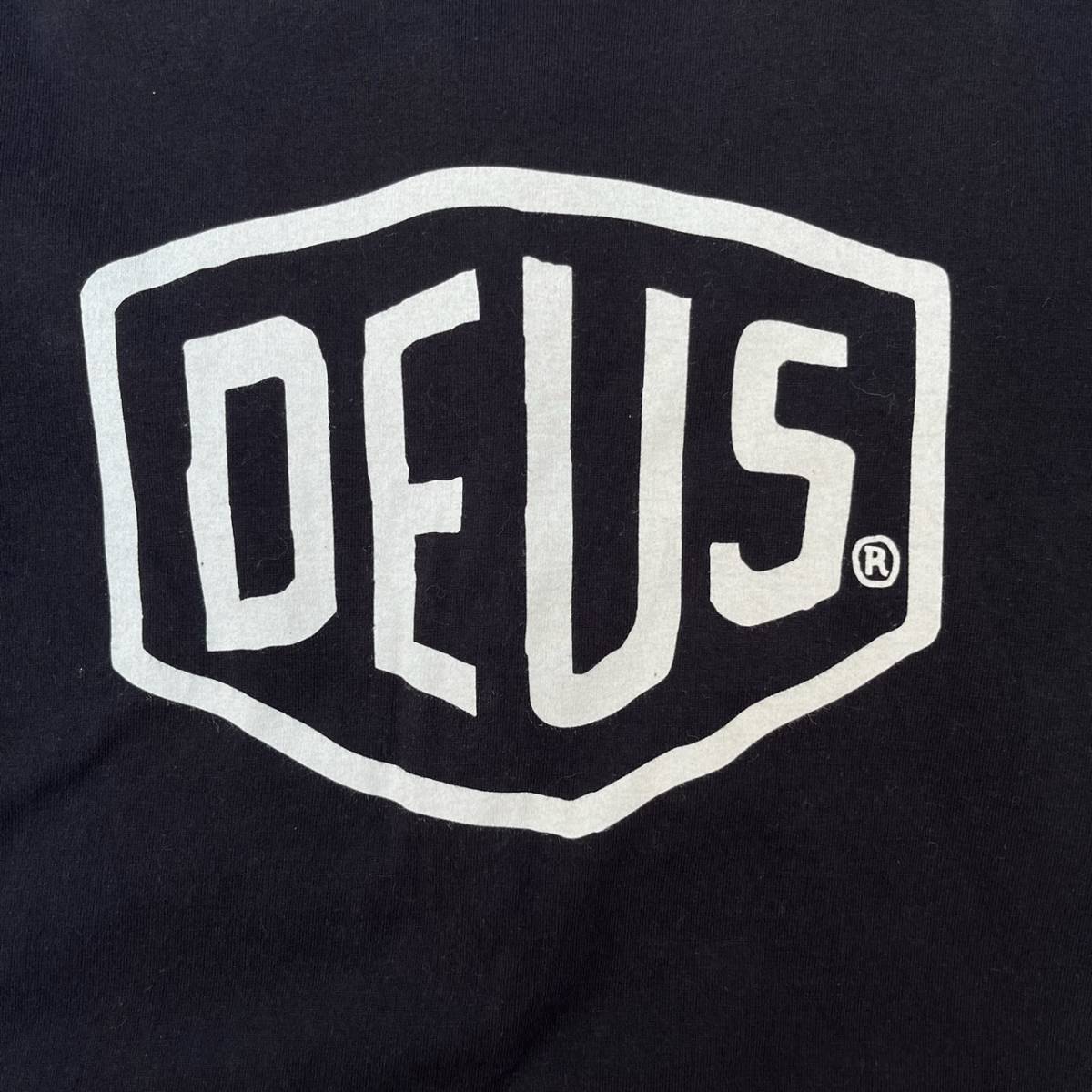 Deus Ex Machina デウスエクスマキナ Mサイズ ロゴ Tシャツ プリント ブラック