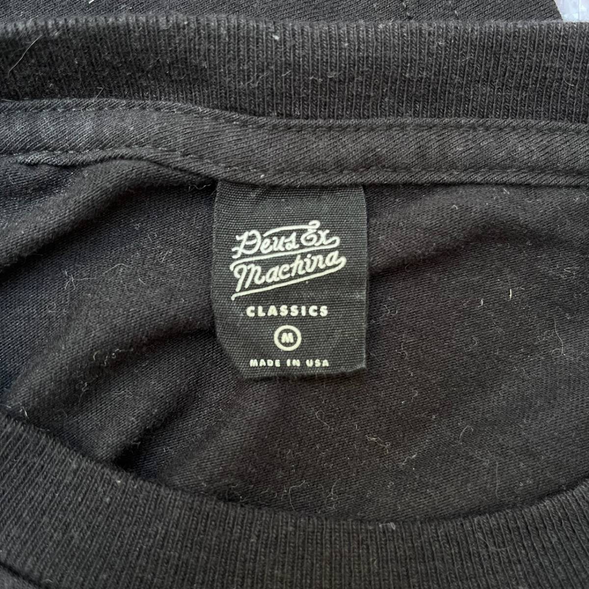 Deus Ex Machina デウスエクスマキナ Mサイズ ロゴ Tシャツ プリント ブラック