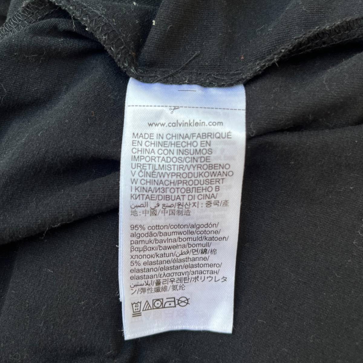Calvin Klein Jeans カルバンクラインジーンズ Mサイズ ロゴ Tシャツ プリント ブラック