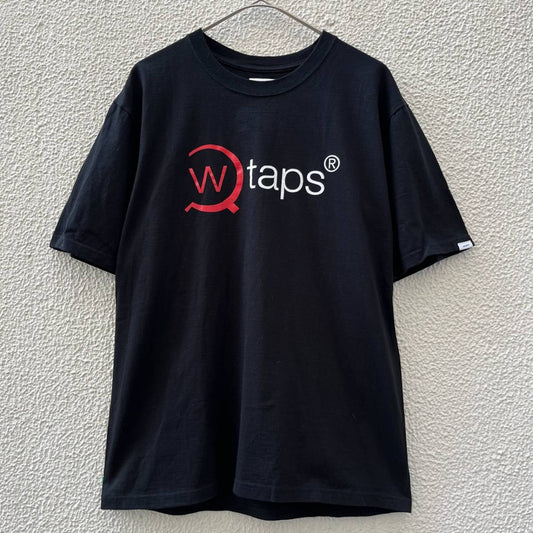 WTAPS ダブルタップス サイズ2 ロゴ Tシャツ ブラック
