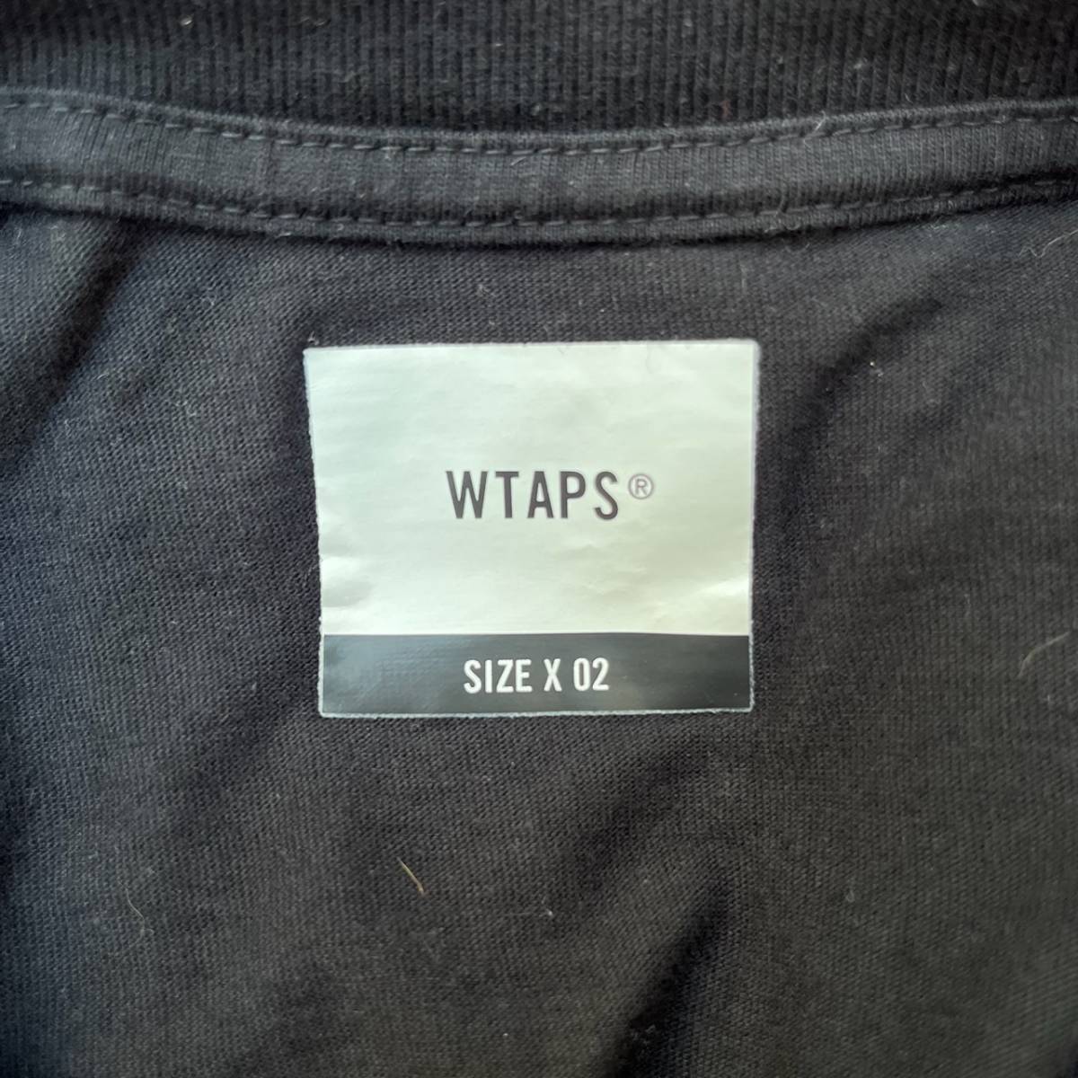 WTAPS ダブルタップス サイズ2 ロゴ Tシャツ ブラック