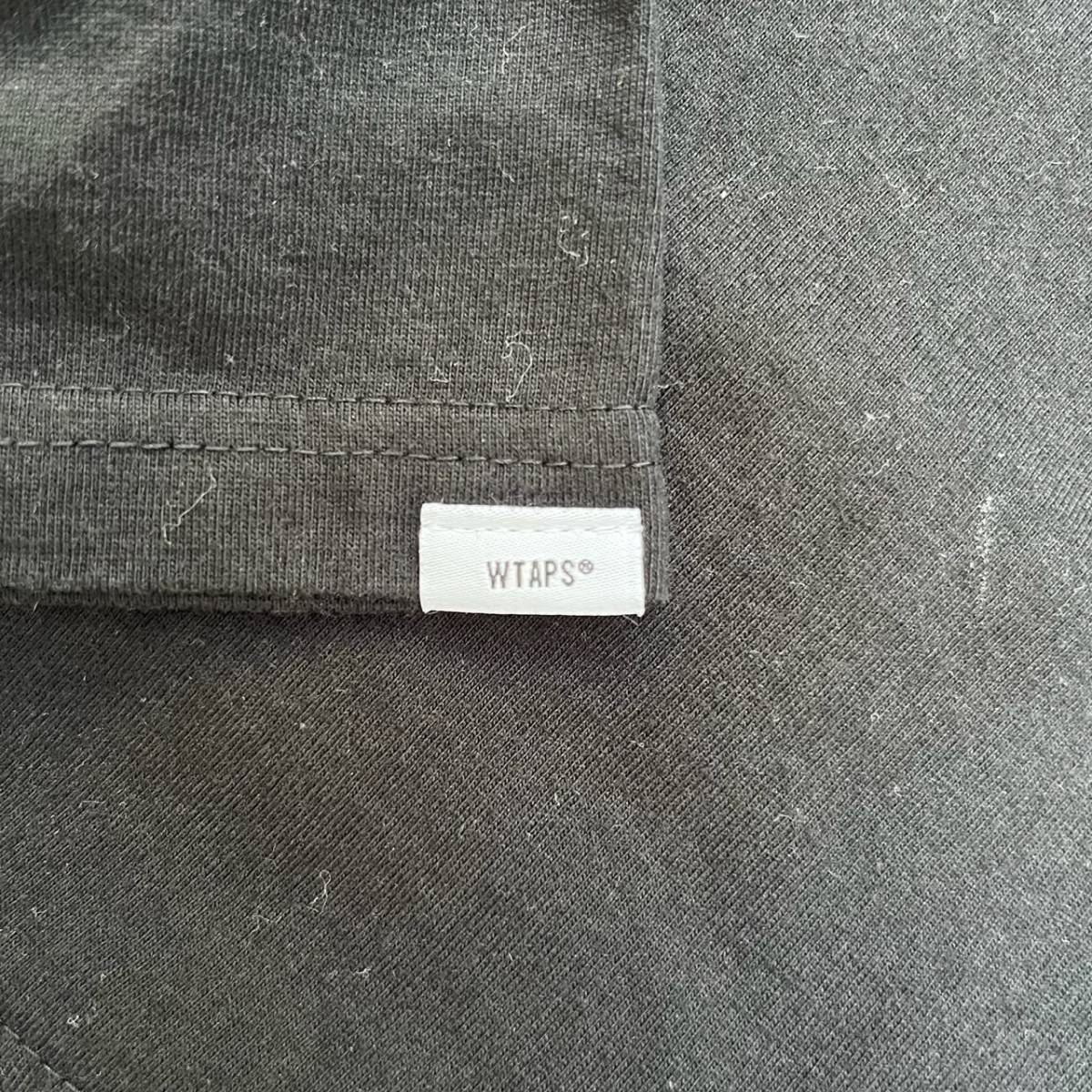 WTAPS ダブルタップス サイズ2 ロゴ Tシャツ ブラック