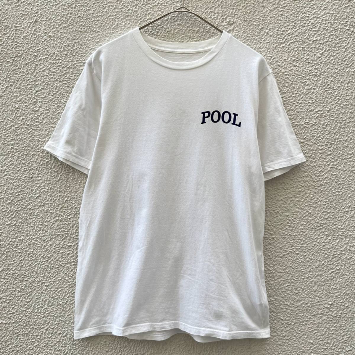 the POOL aoyama ザプールアオヤマ Mサイズ Tシャツ ロゴ ホワイト 藤原ヒロシ フラグメント