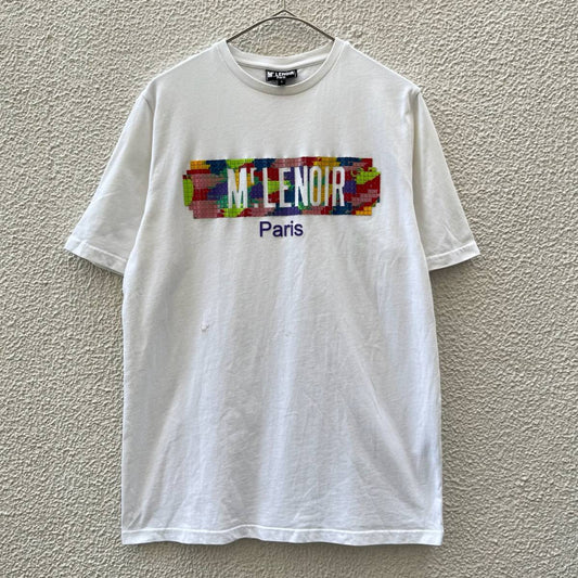 Mr.RENOIR ムッシュルノアール Sサイズ Tシャツ ボックスロゴ ホワイト