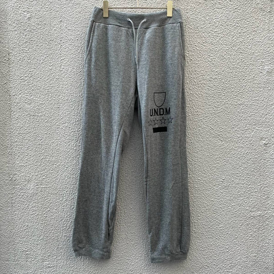 UNDECORATED MAN アンデコレイテッドマン サイズ2 ロゴ スウェットパンツ グレー