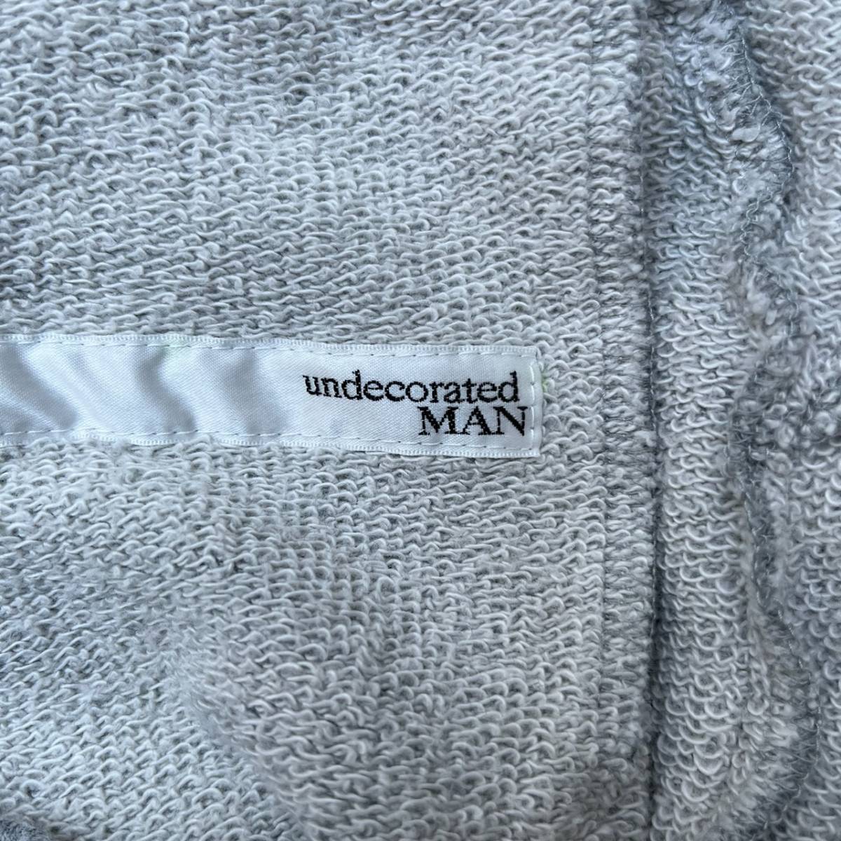 UNDECORATED MAN アンデコレイテッドマン サイズ2 ロゴ スウェットパンツ グレー