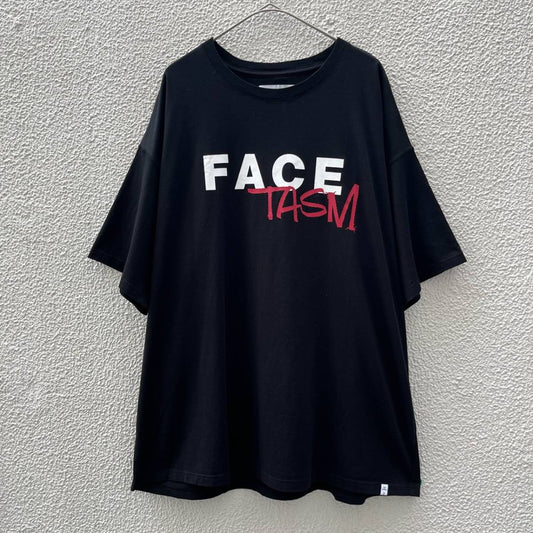 FACETASM ファセッタズム サイズ00 Tシャツ ビックシルエット ワイドシルエット ロゴ ブラック フリーサイズ