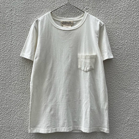 REMI RELIEF レミレリーフ Mサイズ Tシャツ ポケット 半袖 無地 ホワイト