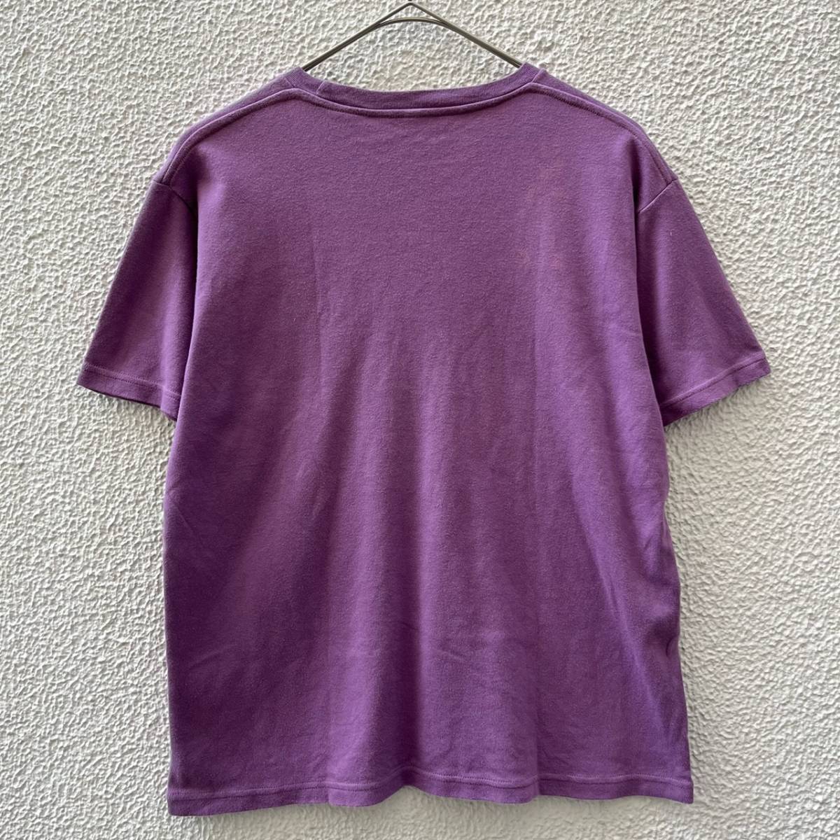 The Stylist Japan ザスタイリストジャパン Sサイズ ポケット Tシャツ ワンポイント刺繍 パープル