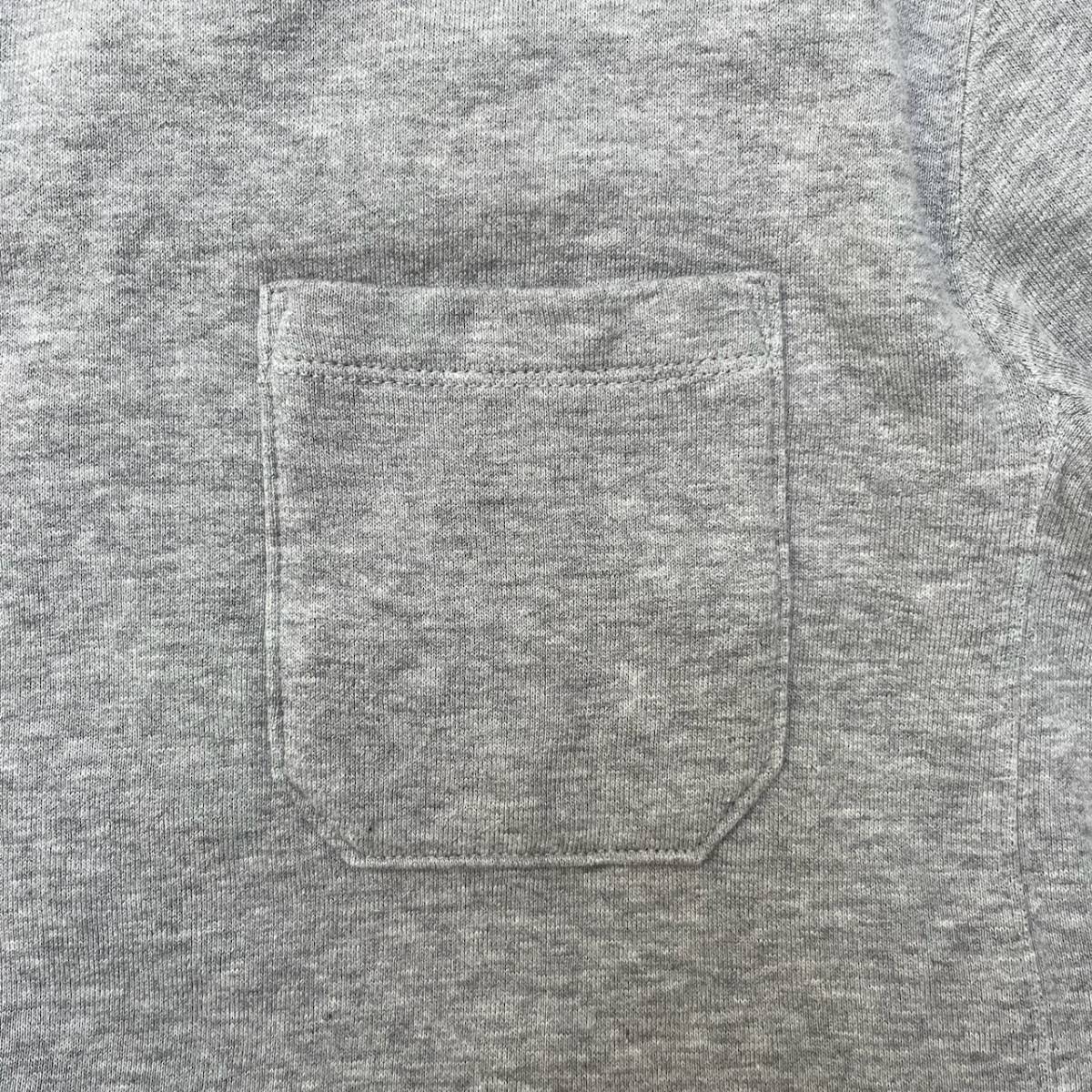 STILL BY HAND スティルバイハンド サイズ46 Tシャツ ポケット スウェット リブ 無地 グレー