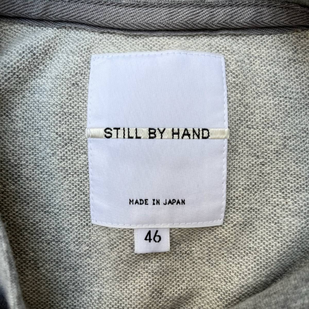 STILL BY HAND スティルバイハンド サイズ46 Tシャツ ポケット スウェット リブ 無地 グレー