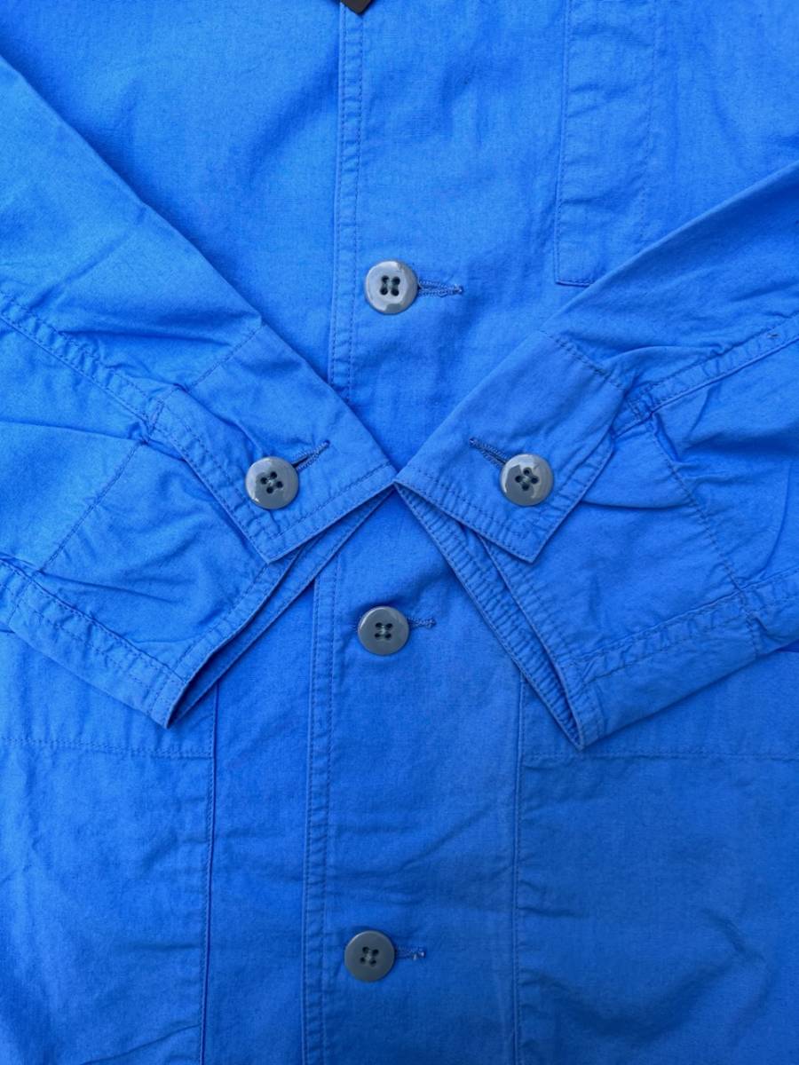 新品 タグ付き MAIDEN NOIR メイデンノアール Mサイズ DYED FIELD SHIRT 裾ドローコード 長袖 シャツ ブルー