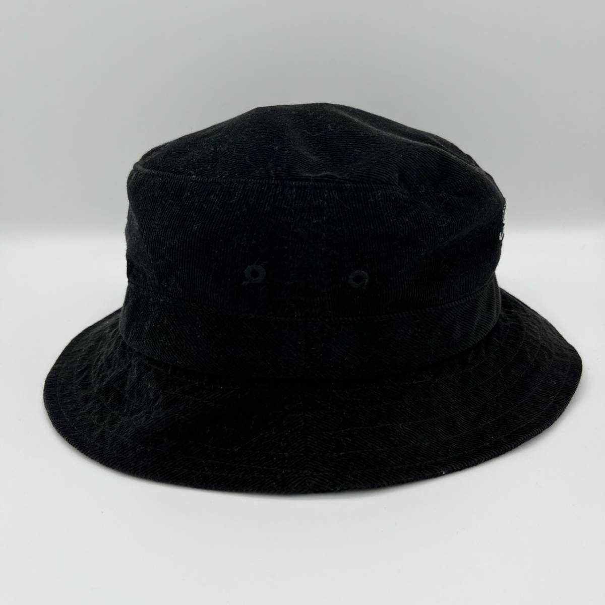 Supreme シュプリーム ロゴ コーデュロイ バケットハット ハット 帽子 ブラック