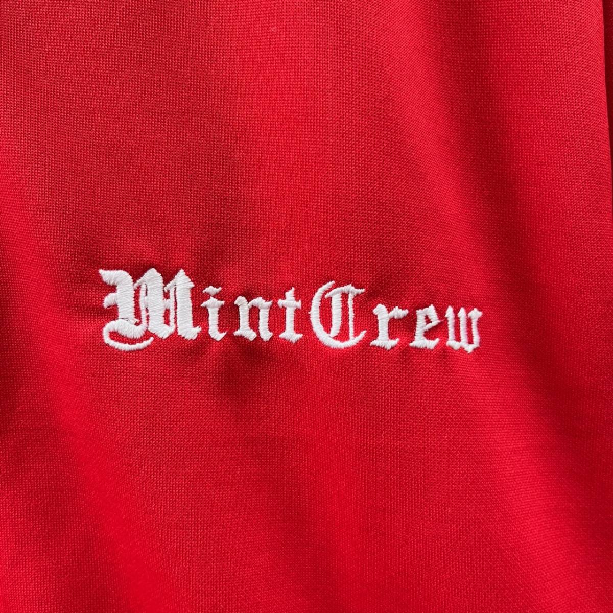 MINTCREW ミントクルー Sサイズ ロゴ ジャージ サイドライン レッド