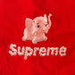Supreme シュプリーム Mサイズ Tシャツ ロゴ 象 半袖 ピンクゾウ レッド