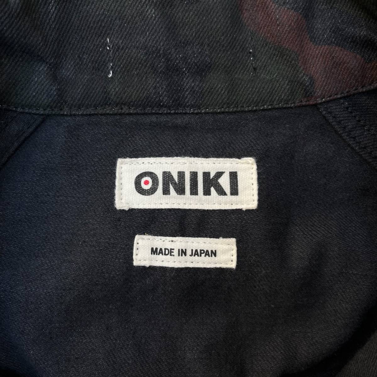 ONIKI オニキ Mサイズ デニムジャケット 迷彩 カモフラ Gジャン