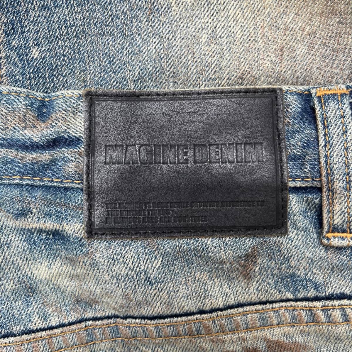 MAGIN DENIM マージンデニム サイズ46 デニムパンツ クラッシュ加工