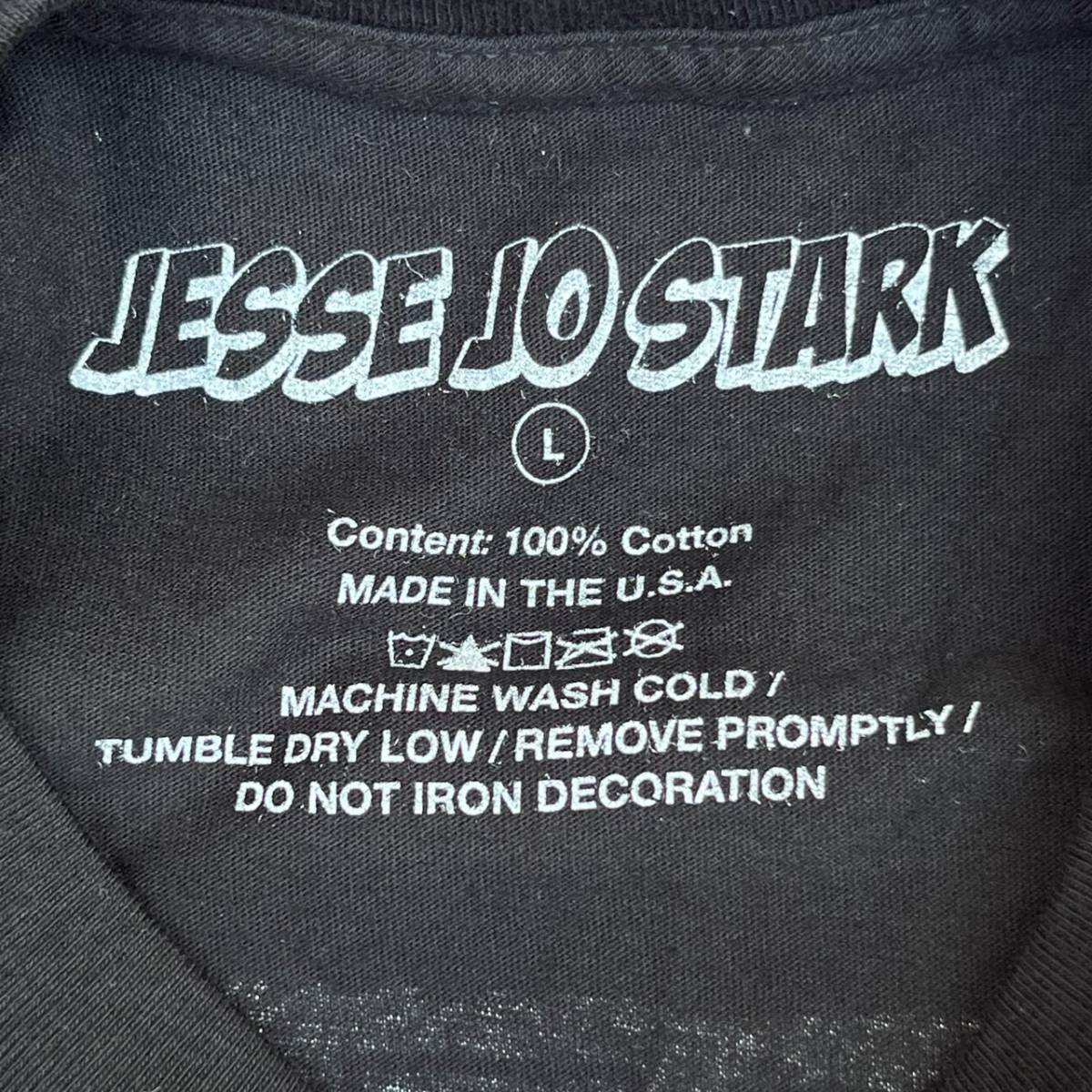 新品 JESSE JO STARK ジェシージョースターク Lサイズ DEADLY DOLL Tシャツ プリント クロムハーツ ブラック