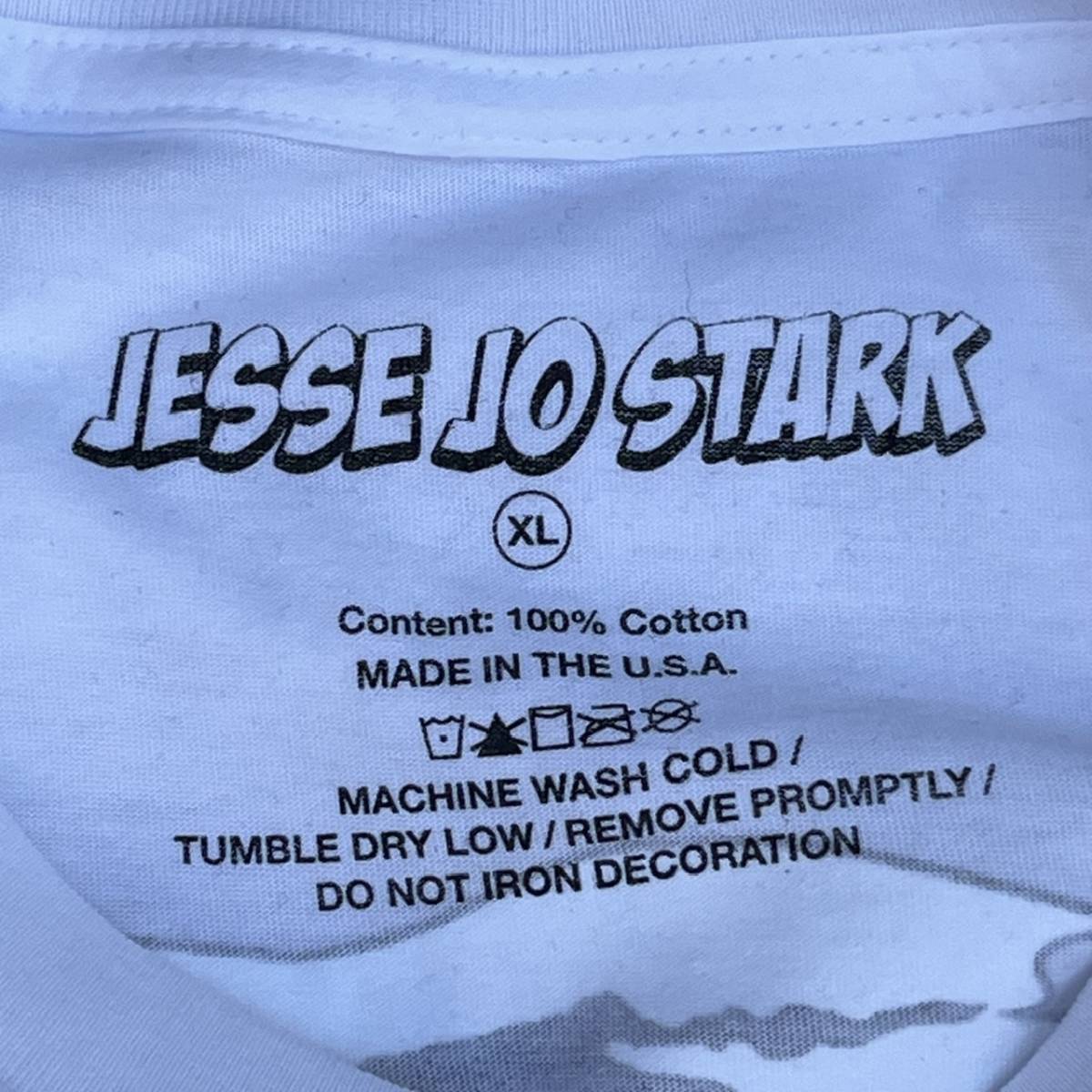 新品 JESSE JO STARK ジェシージョースターク XLサイズ DEADLY DOLL Tシャツ プリント クロムハーツ ホワイト