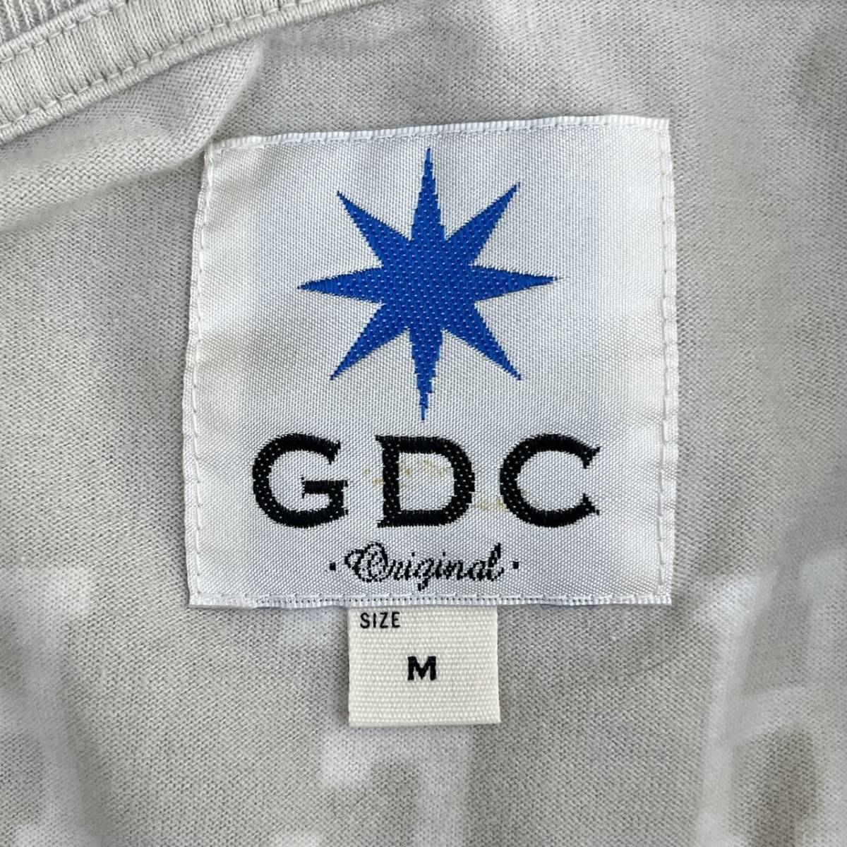 GDC ジーディーシー Mサイズ Tシャツ プリント 半袖 ベージュ