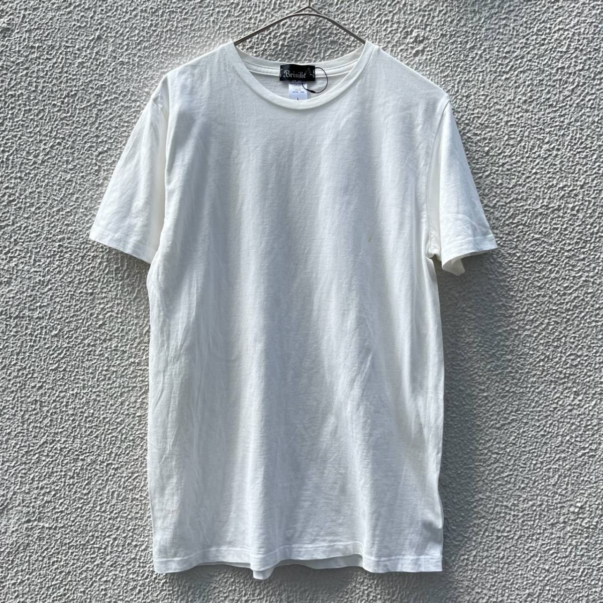 Brinike ブリニケ Lサイズ Tシャツ 無地 半袖 ホワイト