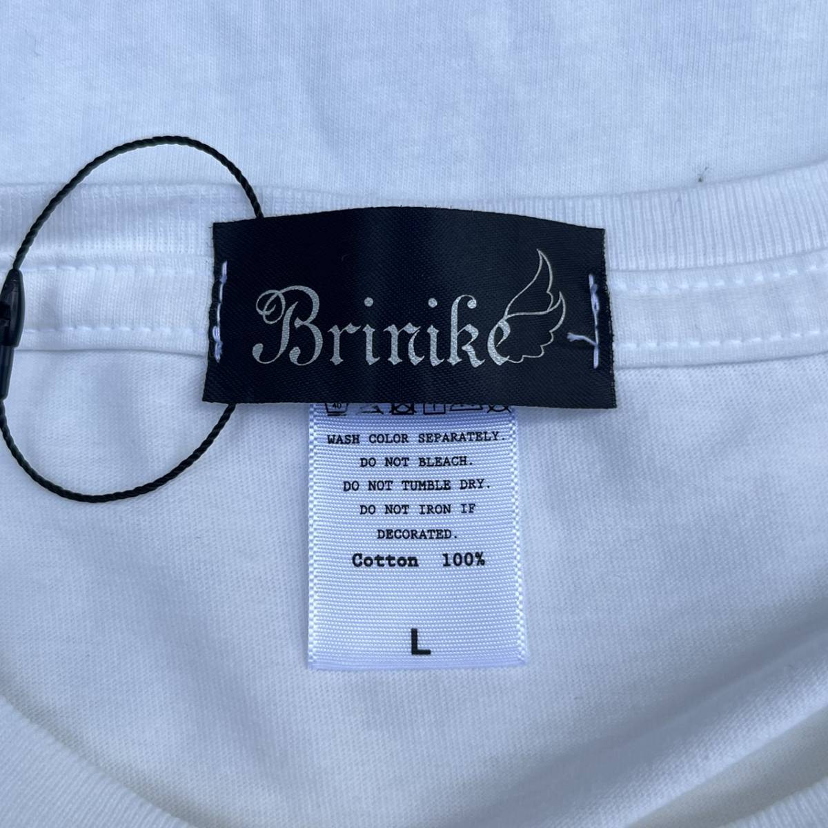 Brinike ブリニケ Lサイズ Tシャツ 無地 半袖 ホワイト