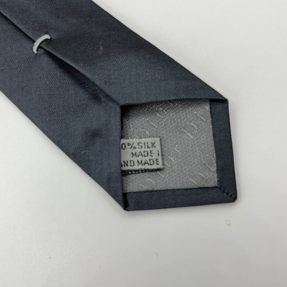新品 Dior ディオール ネクタイ レギュラータイ 絹 シルク 濃紺 ネイビー