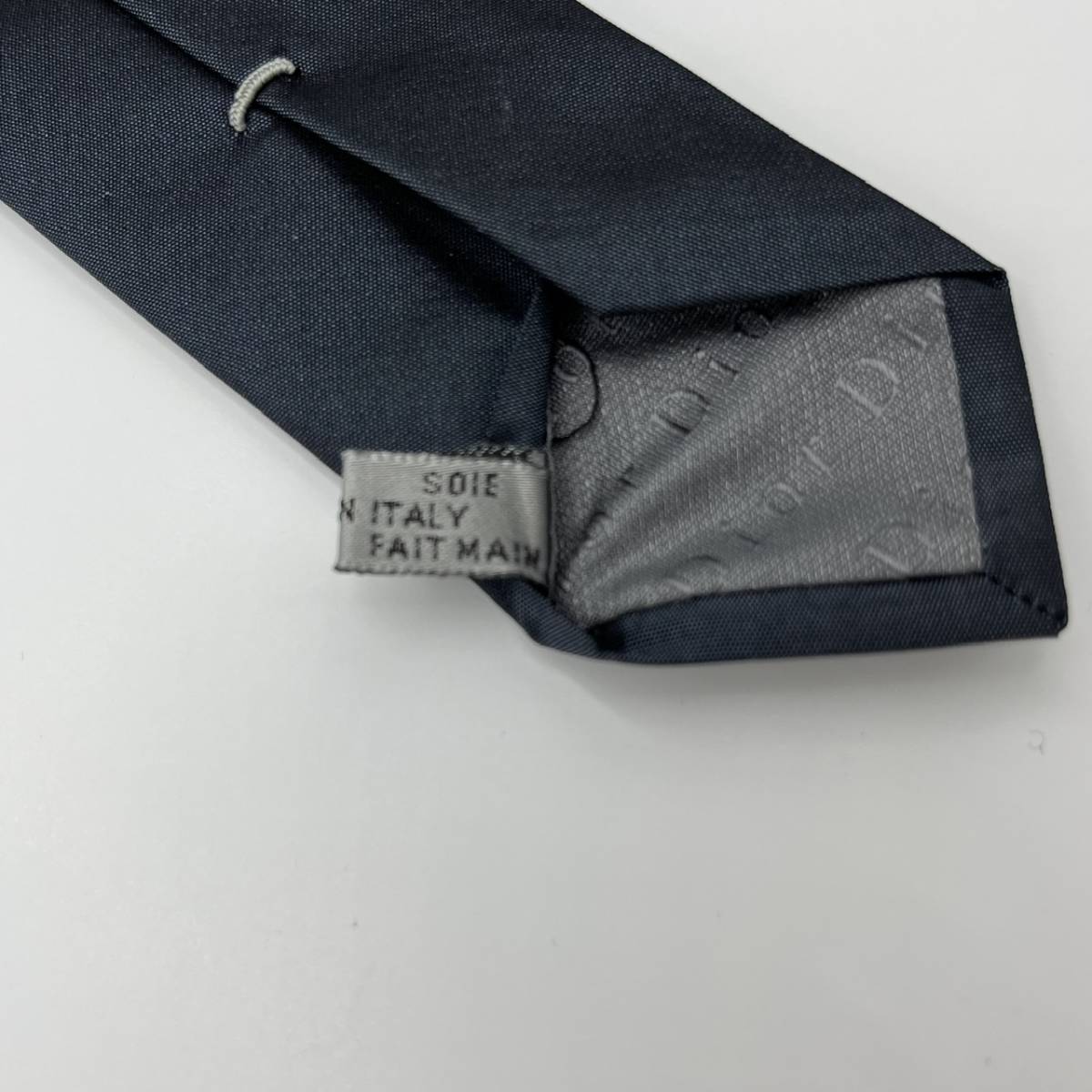 新品 Dior ディオール ネクタイ レギュラータイ 絹 シルク 濃紺 