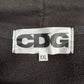 CDG シーディージー XXLサイズ ロゴ パーカー フーディ コムデギャルソン ブラック